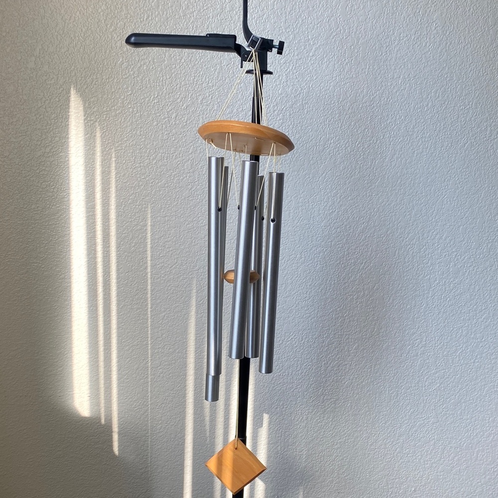 Silver and Wood Wind Chime